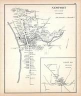 Newport Town, Unity Town, New Hampshire State Atlas 1892 Uncolored